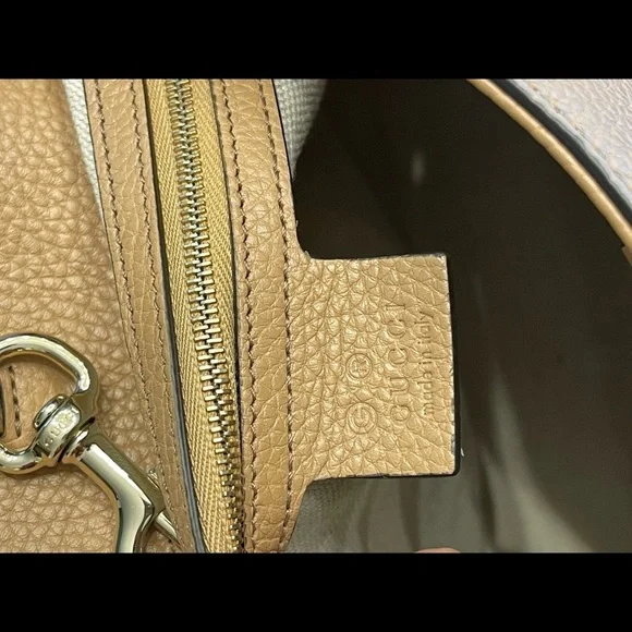 Authentic Gucci Soho Beige Leather Chain Shoulder Bag - Picture 12 of 12